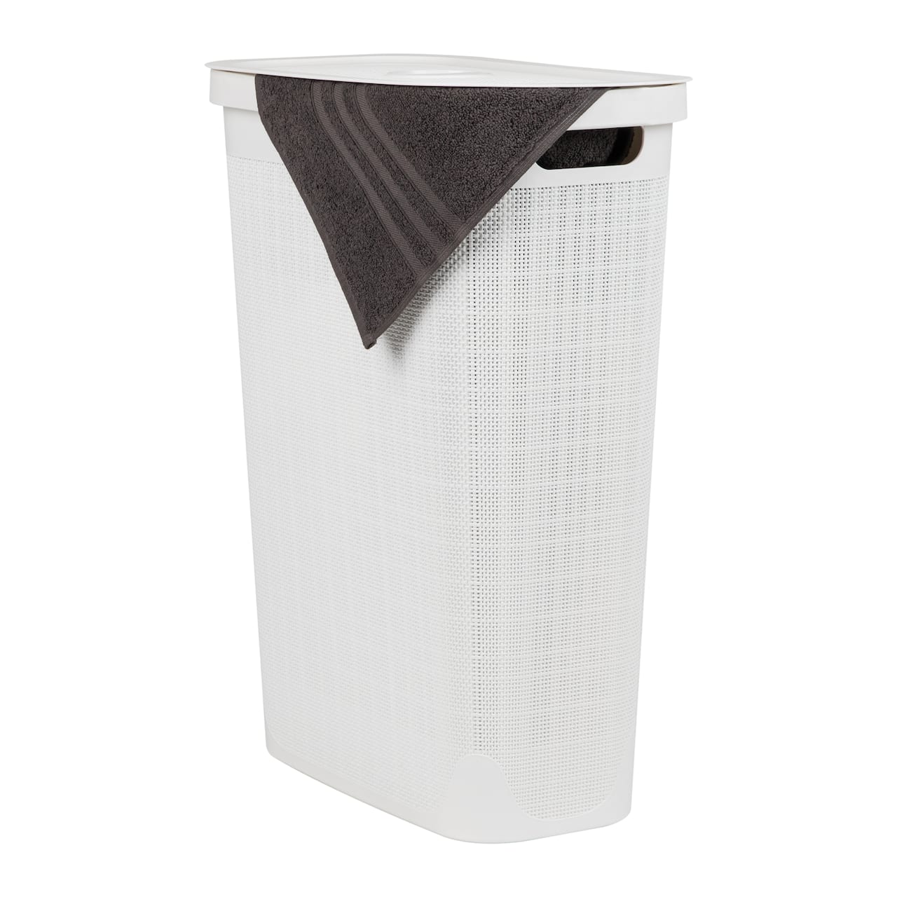Mind Reader 23.5" Plastic Slim Laundry Hamper